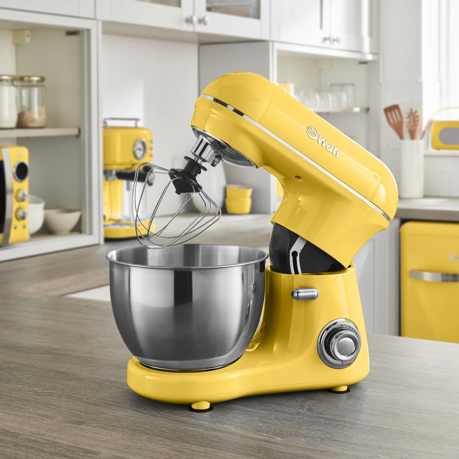Swan SP21060YELN Mixer Stand Mixer 800 W Yellow 5 Swan SP21060YELN Mixer Stand Mixer 800 W Yellow - Image 5