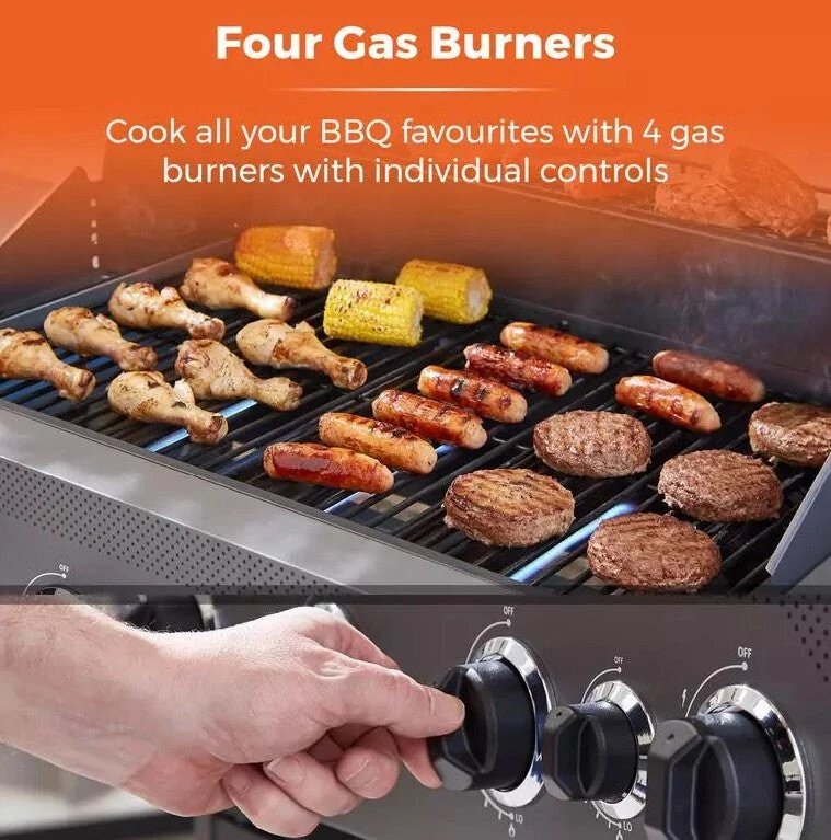 Tower T978502 Outdoor Barbecue/grill Cooking Station Gas Black 16500 W 3 Tower T978502 Outdoor Barbecue/grill Cooking Station Gas Black 16500 W - Image 3