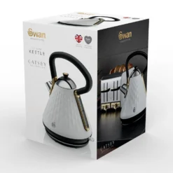 Swan Gatsby Electric Kettle 1.7 L 3000 W White 9 Swan Gatsby Electric Kettle 1.7 L 3000 W White -Quality Home Appliances Store 269406edcaec63c3567e6dbc1225b2a4