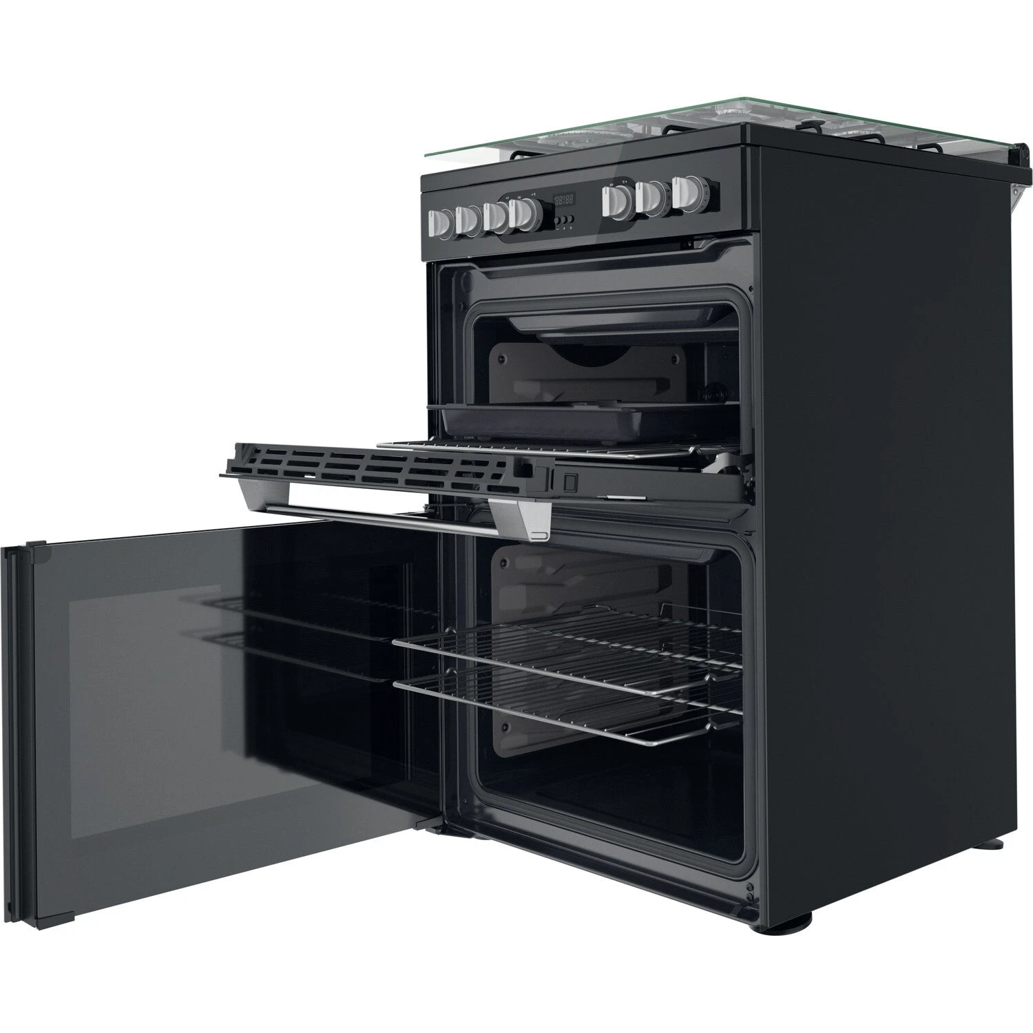 Hotpoint HDM67G9C2CSB/UK Cooker Freestanding Cooker Electric Gas Black A 10 Hotpoint HDM67G9C2CSB/UK Cooker Freestanding Cooker Electric Gas Black A - Image 10