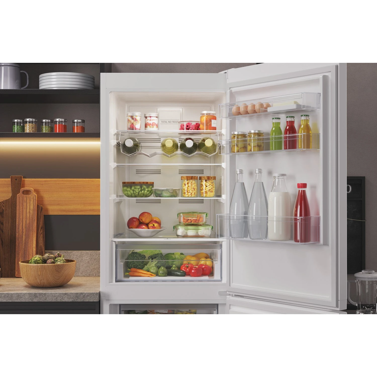 Hotpoint HTFC8 50TI1 W 1 Fridge-freezer Freestanding 322 L F White 6 Hotpoint HTFC8 50TI1 W 1 Fridge-freezer Freestanding 322 L F White - Image 6