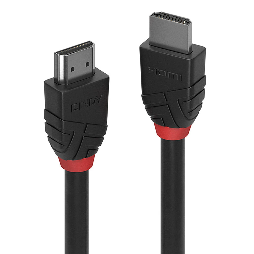 Lindy 5m High Speed HDMI Cable, Black Line 1 Lindy 5m High Speed HDMI Cable, Black Line
