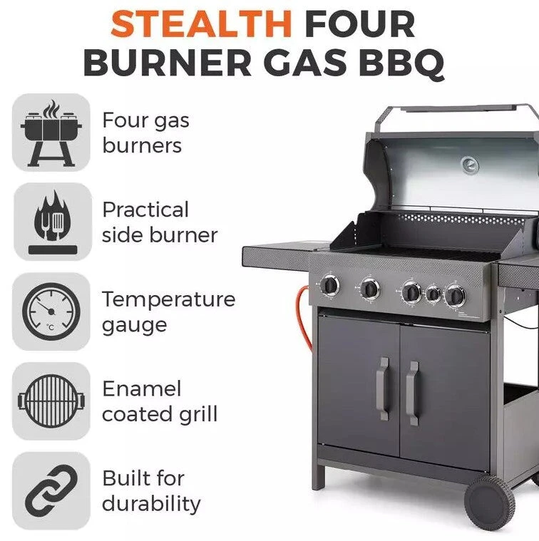 Tower T978502 Outdoor Barbecue/grill Cooking Station Gas Black 16500 W 11 Tower T978502 Outdoor Barbecue/grill Cooking Station Gas Black 16500 W - Image 11