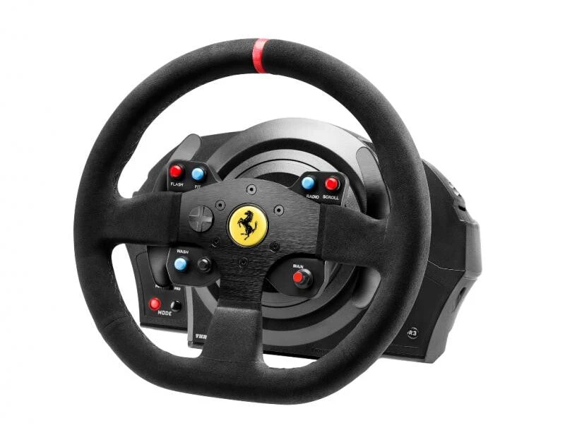 Thrustmaster T300 Ferrari Integral Racing Wheel Alcantara Edition Black USB Steering Wheel + Pedals PC, PlayStation 4, Playstation 3 3 Thrustmaster T300 Ferrari Integral Racing Wheel Alcantara Edition Black USB Steering Wheel + Pedals PC, PlayStation 4, Playstation 3 - Image 3