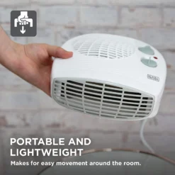 Black & Decker BXSH37005GB 2KW Flat Fan Heater White -Quality Home Appliances Store 71Y1FTo0 ML. AC SL1500