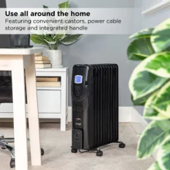 Russell Hobbs RHOFR5003B Electric Space Heater Indoor Black 2500 W Oil Electric Space Heater -Quality Home Appliances Store 71ccb72bcbab15ed6ba89dee3e566ed0