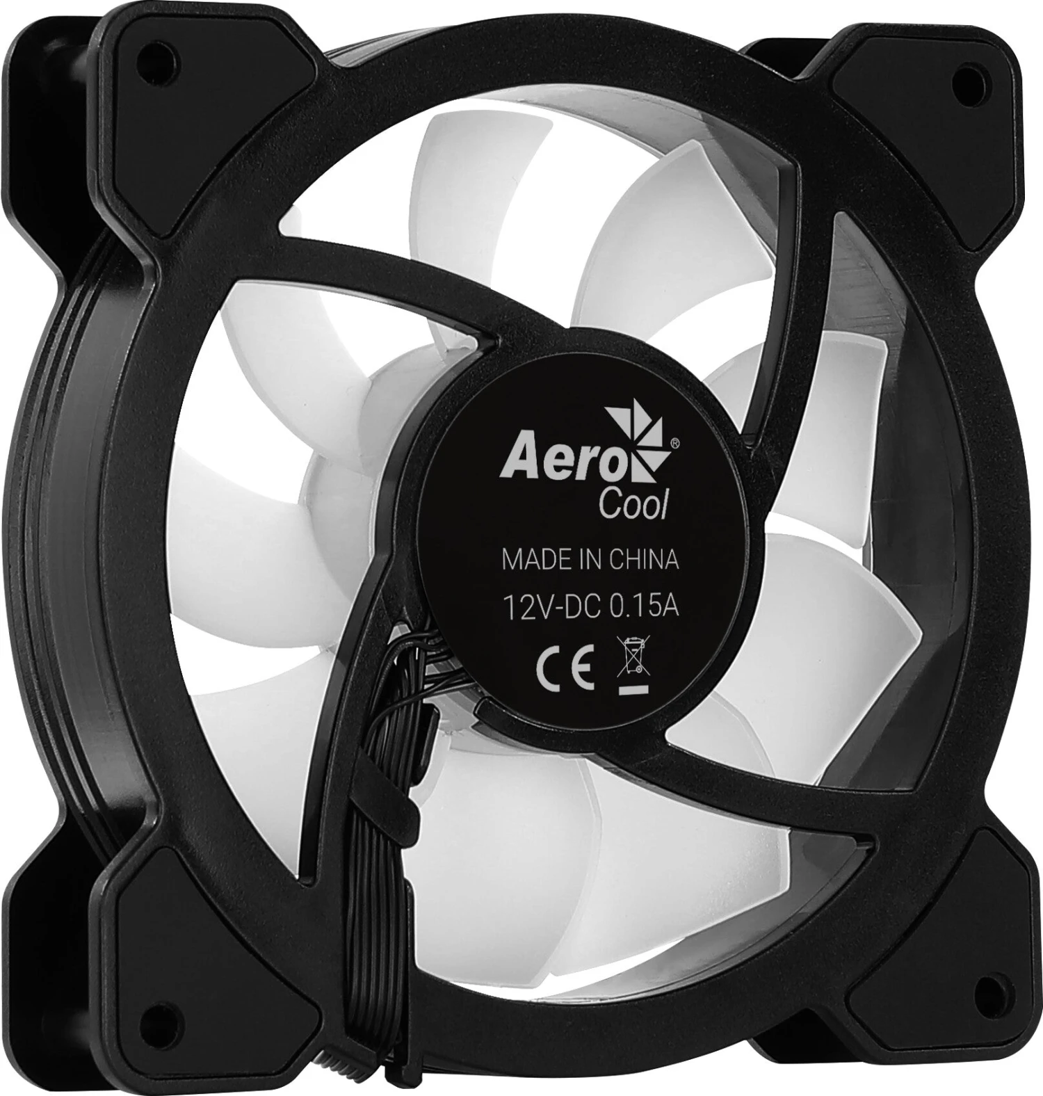 Aerocool MIRAGE12 PC Fan 12cm ARGB 6 Pin Silent Hub Black 4 Aerocool MIRAGE12 PC Fan 12cm ARGB 6 Pin Silent Hub Black - Image 4