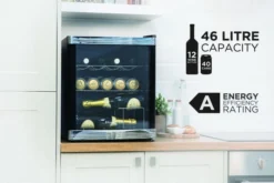 Russell Hobbs RHGWC1B-C Wine Cooler Thermoelectric Wine Cooler Freestanding Black, Stainless Steel 12 Bottle(s) -Quality Home Appliances Store 892f739225c937cef567d5b4d5f56a8f
