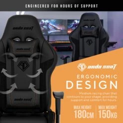 Anda Seat Jungle 2 PC Gaming Chair Upholstered Padded Seat Black, Yellow 35 Anda Seat Jungle 2 PC Gaming Chair Upholstered Padded Seat Black, Yellow -Quality Home Appliances Store 89e6be6c59ffb73a0abf84f457ddca99