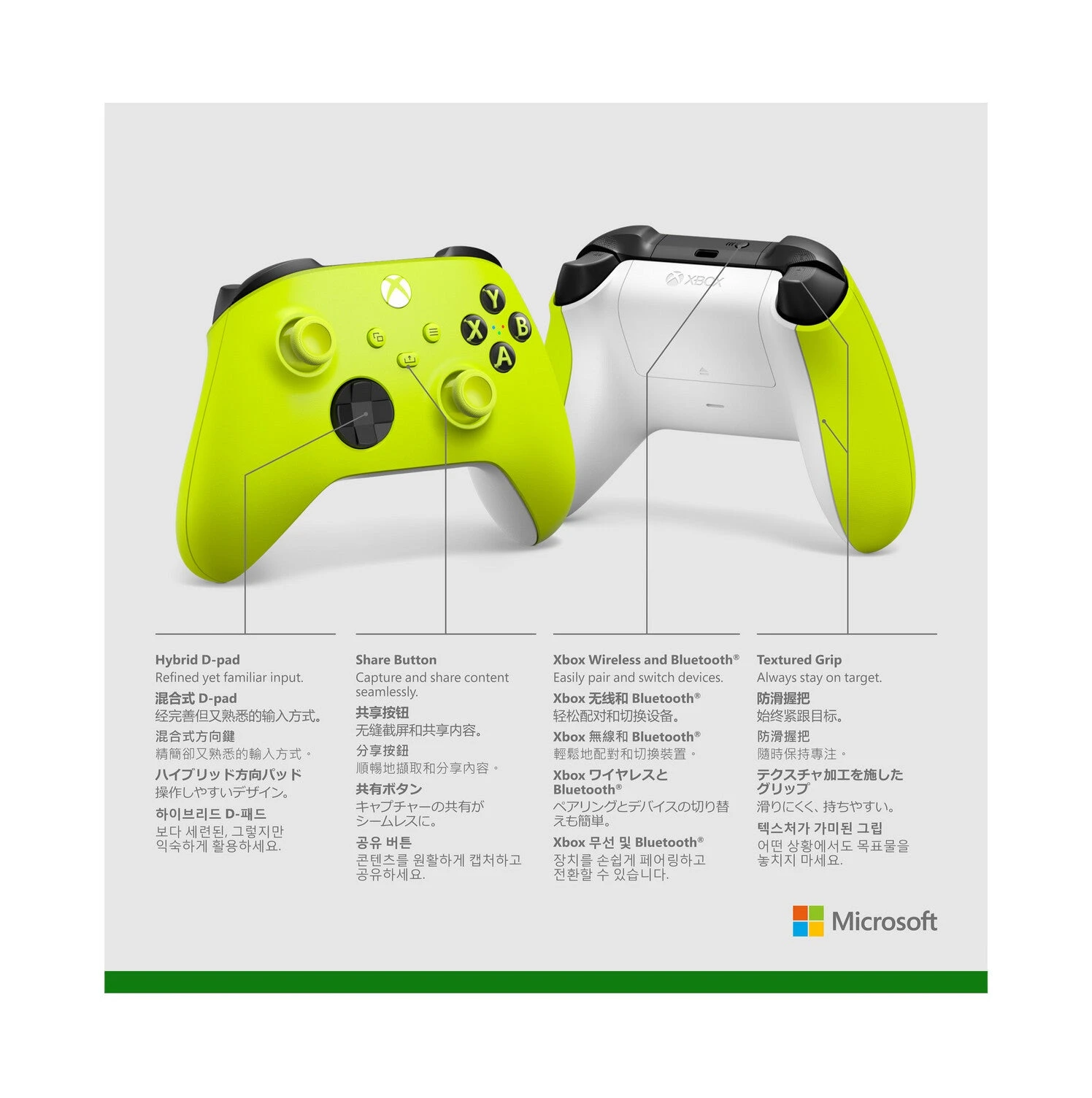 Microsoft Xbox Wireless Controller Green, Mint Colour Bluetooth Joystick Analogue / Digital Xbox, Xbox One, Xbox Series S 17 Microsoft Xbox Wireless Controller Green, Mint Colour Bluetooth Joystick Analogue / Digital Xbox, Xbox One, Xbox Series S - Image 17