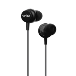 Veho Z-3 In-Ear Stereo Headphones With Built-in Microphone And Remote Control – Grey ( VEP-103-Z3-G)