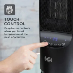 Black & Decker BXSH44007GB 2KW Digital Oscillating Ceramic Tower Heater -Quality Home Appliances Store Black Decker BXSH44007GB 2KW Digital Oscillating Ceramic Tower Heater BLACK DECKER 1691599555584