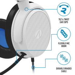 Stealth C6-100 Gaming Headset For PS4/PS5, XBOX, Switch, PC - Blue/White 14 Stealth C6-100 Gaming Headset For PS4/PS5, XBOX, Switch, PC - Blue/White -Quality Home Appliances Store C6 100BLU WHT 6