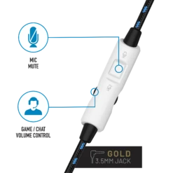 Stealth C6-100 Gaming Headset For PS4/PS5, XBOX, Switch, PC - Blue/White 16 Stealth C6-100 Gaming Headset For PS4/PS5, XBOX, Switch, PC - Blue/White -Quality Home Appliances Store C6 100BLU WHT 8