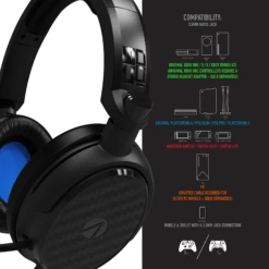 Stealth C6-100 Gaming Headset For PS4/PS5, XBOX, Switch, PC - Blue -Quality Home Appliances Store C6 100BLU 3