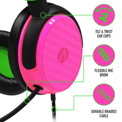Stealth C6-100 Gaming Headset For Switch, XBOX, PS4/PS5, PC - Neon Green/Pink 14 Stealth C6-100 Gaming Headset For Switch, XBOX, PS4/PS5, PC - Neon Green/Pink -Quality Home Appliances Store C6 100GRN PNK 6