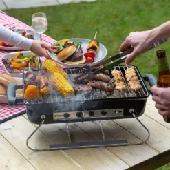 George Foreman GFPTBBQ1004B On-The-Go Portable Charcoal BBQ- Black 19 George Foreman GFPTBBQ1004B On-The-Go Portable Charcoal BBQ- Black -Quality Home Appliances Store George Foreman GFPTBBQ1004B On The Go Portable Charcoal BBQ in Black George Foreman 1686154709