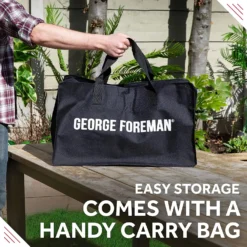 George Foreman GFPTBBQ1004B On-The-Go Portable Charcoal BBQ- Black 23 George Foreman GFPTBBQ1004B On-The-Go Portable Charcoal BBQ- Black -Quality Home Appliances Store George Foreman GFPTBBQ1004B On The Go Portable Charcoal BBQ in Black George Foreman 1686154723