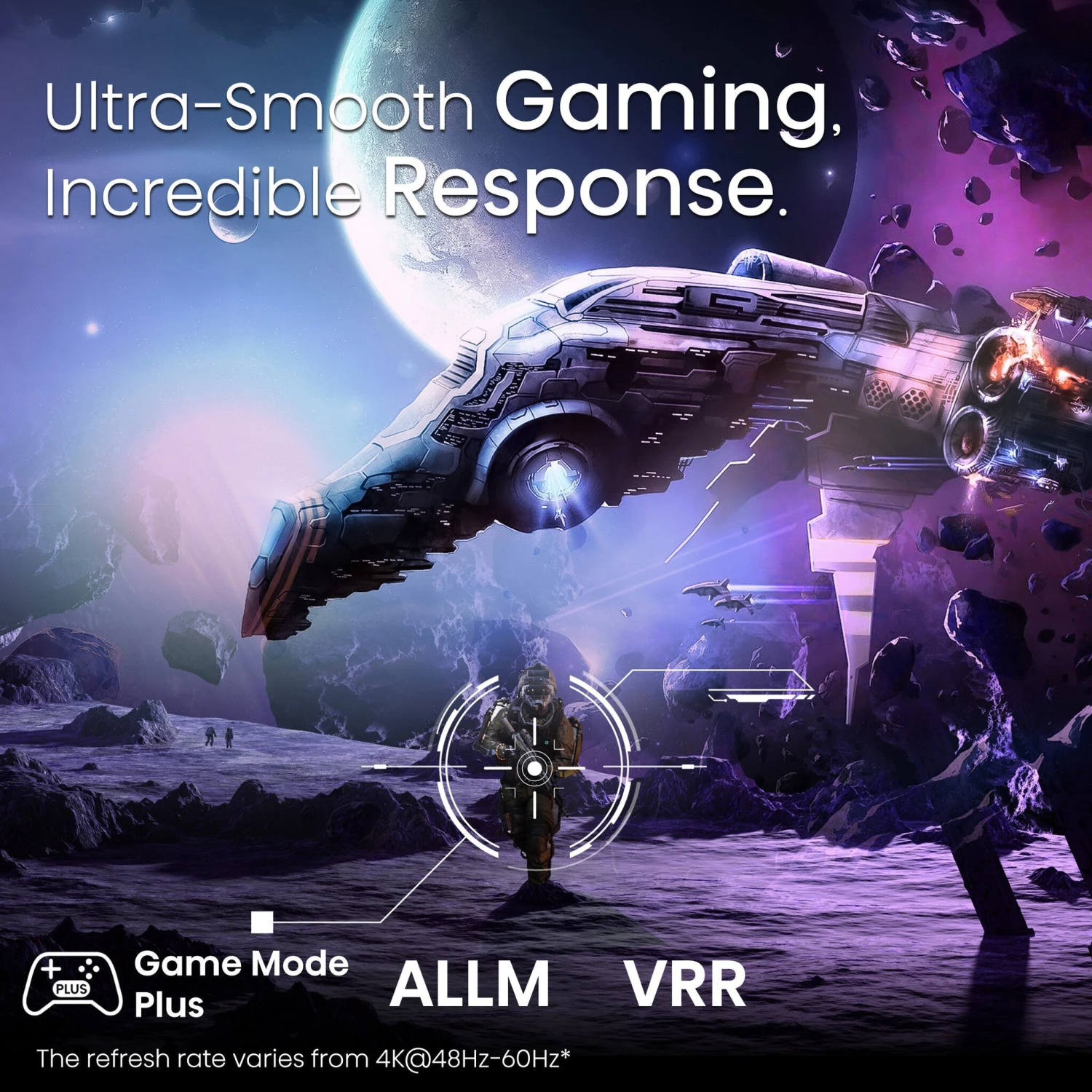 Hisense 55E7KQTUK 55" Smart 4K Ultra HD HDR QLED TV With Amazon Alexa 7 Hisense 55E7KQTUK 55" Smart 4K Ultra HD HDR QLED TV With Amazon Alexa - Image 7