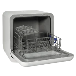 Russell Hobbs RH2TTDW101W 2 Place Setting Table Top Dishwasher- White 17 Russell Hobbs RH2TTDW101W 2 Place Setting Table Top Dishwasher- White -Quality Home Appliances Store RH2TTDW101W Product Hero Open Empty