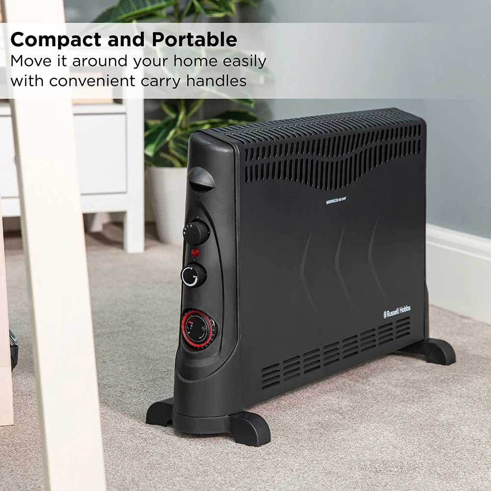 Russell Hobbs RHCVH4002B 2kW Convection Heater With Timer In Black 8 Russell Hobbs RHCVH4002B 2kW Convection Heater With Timer In Black - Image 8