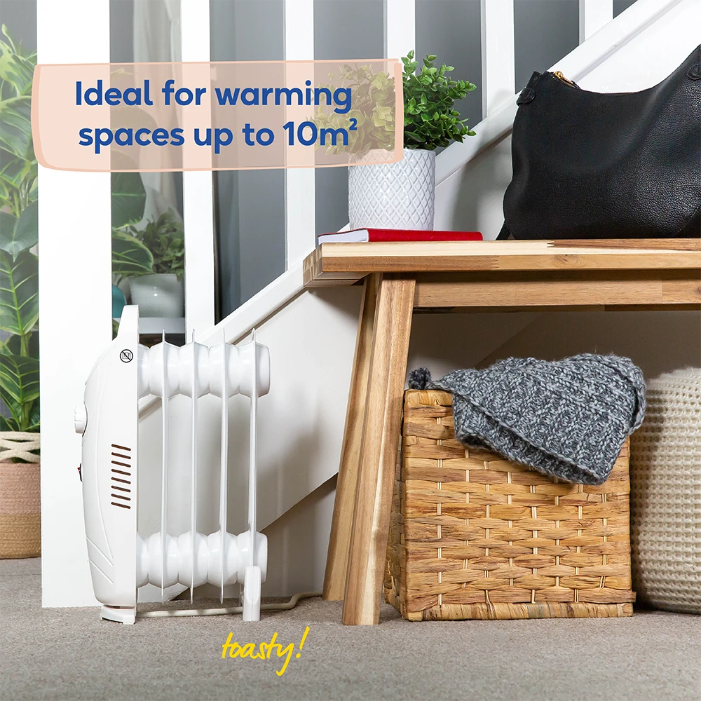 Russell Hobbs RHOFR3001W 5 Fin Oil Filled Radiator In White 7 Russell Hobbs RHOFR3001W 5 Fin Oil Filled Radiator In White - Image 7