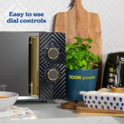 Russell Hobbs RHMM723B 17L Manual Groove Microwave - Black -Quality Home Appliances Store Russell Hobbs RHMM723B 17L Manual Groove Microwave Black Russell Hobbs 72223886