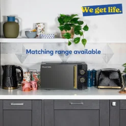 Russell Hobbs RHMM723B 17L Manual Groove Microwave - Black -Quality Home Appliances Store Russell Hobbs RHMM723B 17L Manual Groove Microwave Black Russell Hobbs 72224085