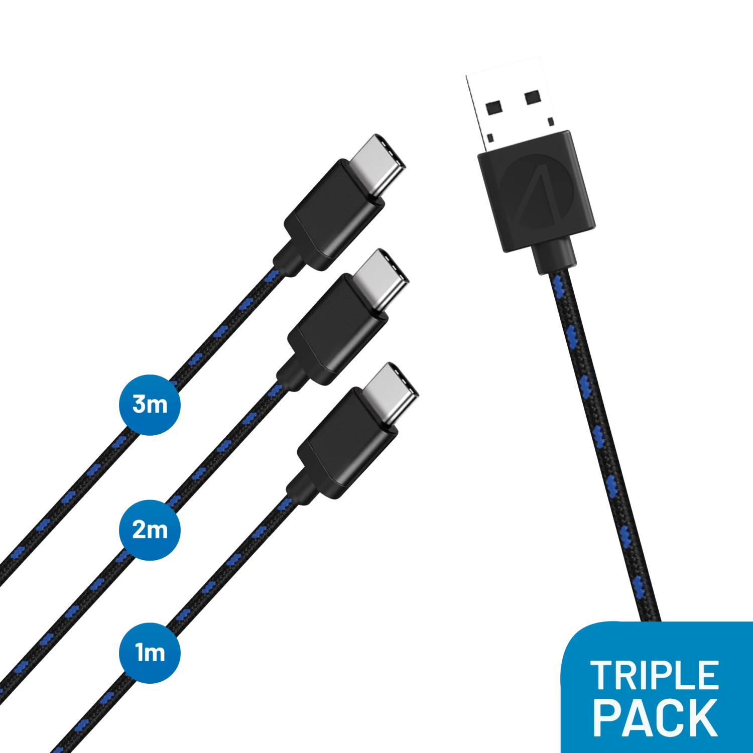 Stealth SP-C30 V Superfast Play & Charge Cables For PS5 - Triple Pack 2 Stealth SP-C30 V Superfast Play & Charge Cables For PS5 - Triple Pack - Image 2