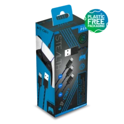 Stealth SP-C30 V Superfast Play & Charge Cables For PS5 - Triple Pack