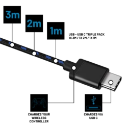 Stealth SP-C30 V Superfast Play & Charge Cables For PS5 - Triple Pack 9 Stealth SP-C30 V Superfast Play & Charge Cables For PS5 - Triple Pack -Quality Home Appliances Store SP C30 V 4