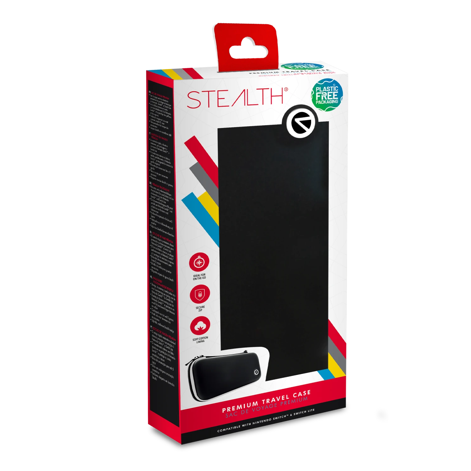 Stealth Hard-Shell Premium Travel Case For Nintendo Switch, Switch Lite & Switch OLED - Black And White 1 Stealth Hard-Shell Premium Travel Case For Nintendo Switch, Switch Lite & Switch OLED - Black And White