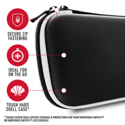 Stealth Hard-Shell Premium Travel Case For Nintendo Switch, Switch Lite & Switch OLED - Black And White 12 Stealth Hard-Shell Premium Travel Case For Nintendo Switch, Switch Lite & Switch OLED - Black And White -Quality Home Appliances Store SWL 01BLK WHTPremiumTravelCase 8