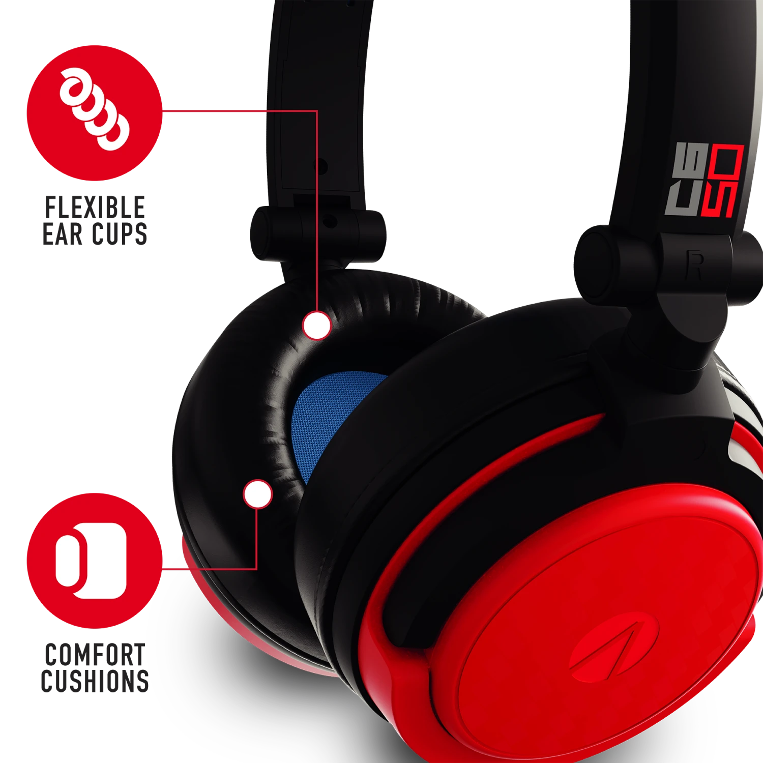 Stealth Premium Travel Kit For Nintendo Switch, Switch Lite & OLED - Gaming Headset, Braided Cable & Travel Case - Neon Red And Blue 6 Stealth Premium Travel Kit For Nintendo Switch, Switch Lite & OLED - Gaming Headset, Braided Cable & Travel Case - Neon Red And Blue - Image 6