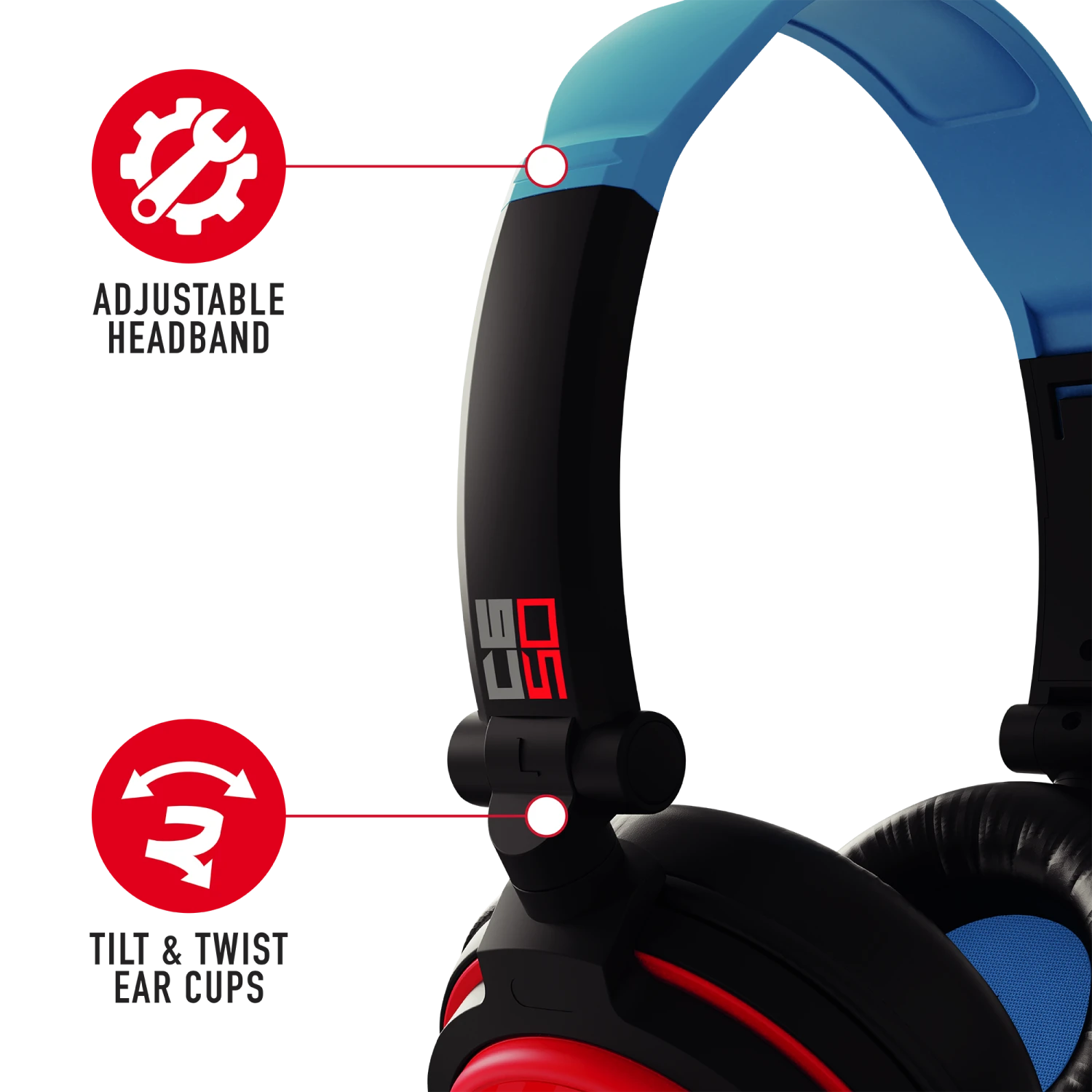 Stealth Premium Travel Kit For Nintendo Switch, Switch Lite & OLED - Gaming Headset, Braided Cable & Travel Case - Neon Red And Blue 7 Stealth Premium Travel Kit For Nintendo Switch, Switch Lite & OLED - Gaming Headset, Braided Cable & Travel Case - Neon Red And Blue - Image 7