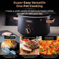 Tower Cavaletto 3.5L Slow Cooker- Black 16 Tower Cavaletto 3.5L Slow Cooker- Black -Quality Home Appliances Store Tower Cavaletto 3.5L Slow Cooker Black Tower 1668022133