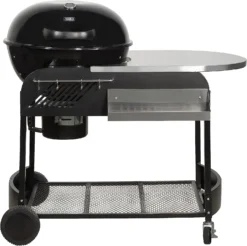 Zanussi ZCBBQ22TK-C Kettle Charcoal BBQ Black Portable With Trolley And Cover
