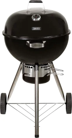Zanussi ZCKTBBQ22-C Premium Kettle Charcoal BBQ With Cover -Black