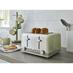 Swan ST19020GN Toaster 6 4 Slice(s) 1600 W Green 9 Swan ST19020GN Toaster 6 4 Slice(s) 1600 W Green -Quality Home Appliances Store a6139807f9319acfda33eef5d8a97869