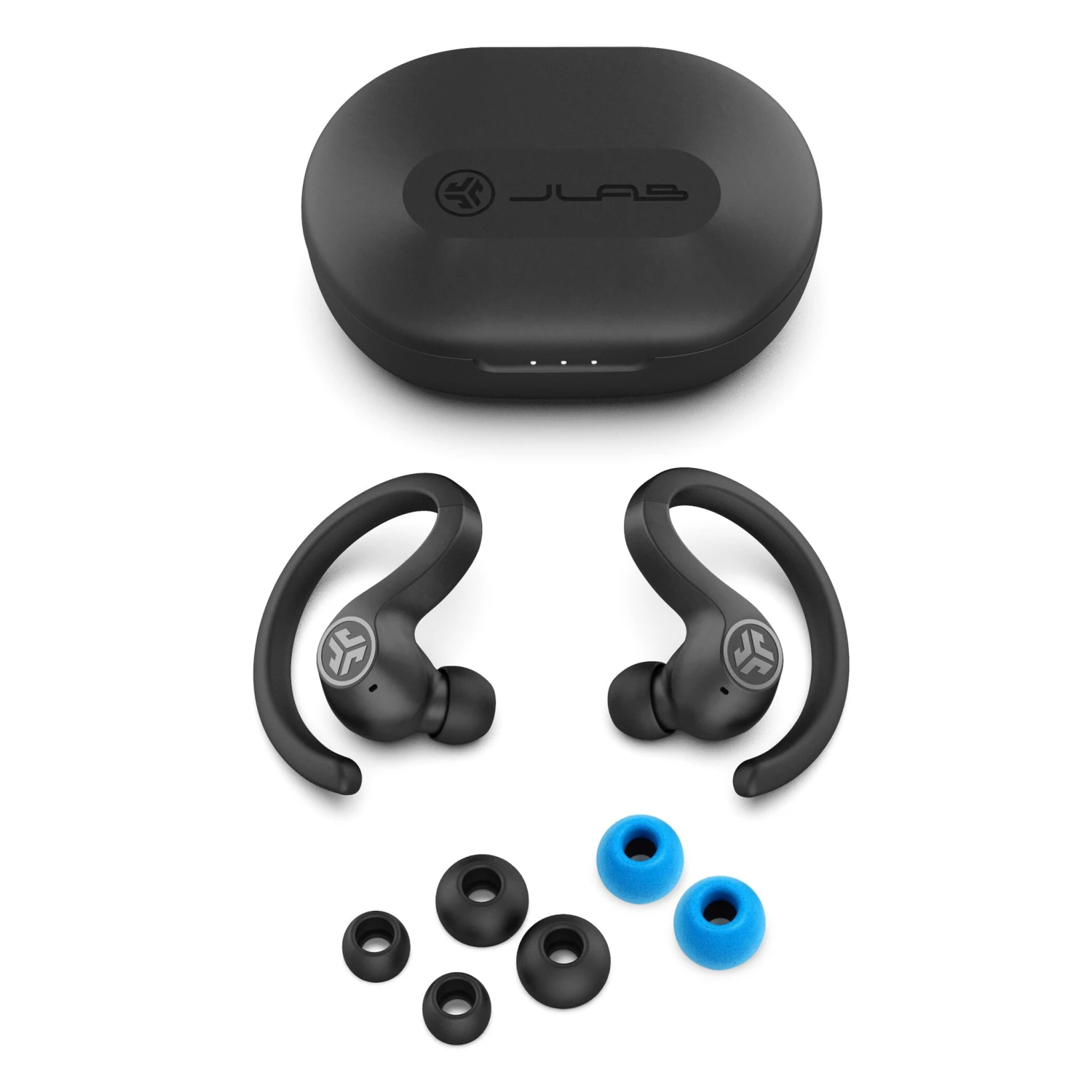 JLab Jbuds Air In-Ear Sports True Wireless Earbuds - Black 4 JLab Jbuds Air In-Ear Sports True Wireless Earbuds - Black - Image 4