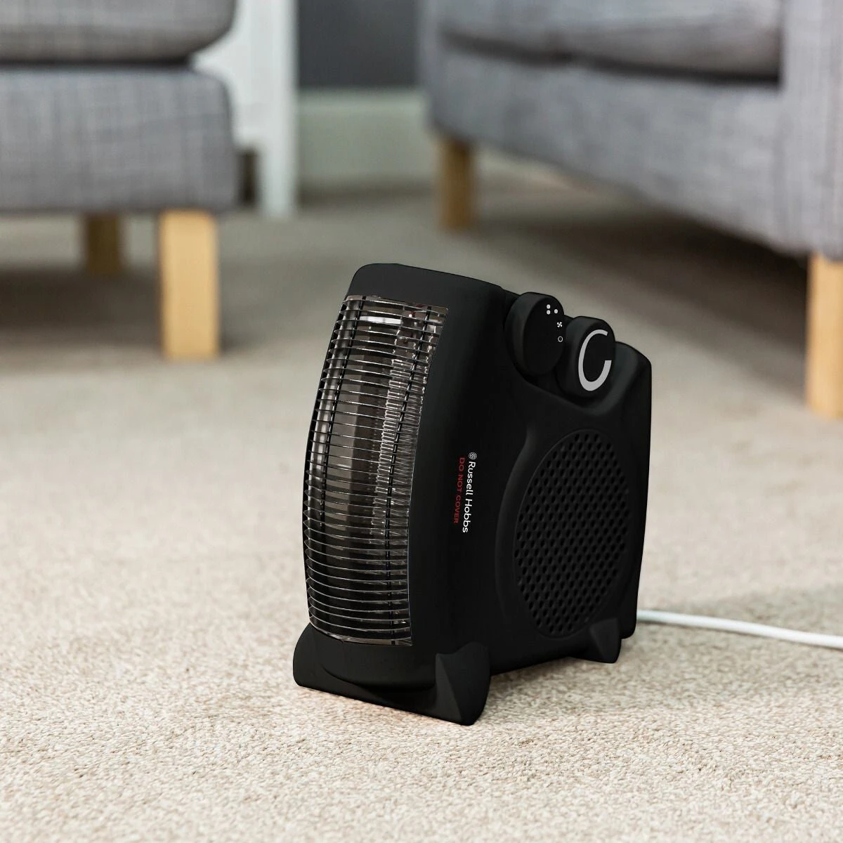 Russell Hobbs RHFH1005B Electric Space Heater Indoor Black 2000 W Fan Electric Space Heater 2 Russell Hobbs RHFH1005B Electric Space Heater Indoor Black 2000 W Fan Electric Space Heater - Image 2