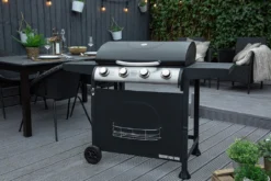 George Foreman GFGBBQ4B-N Portable 4 Burner Grill Gas BBQ - Black -Quality Home Appliances Store b2e771b5005bffde3ab79f93443271b3