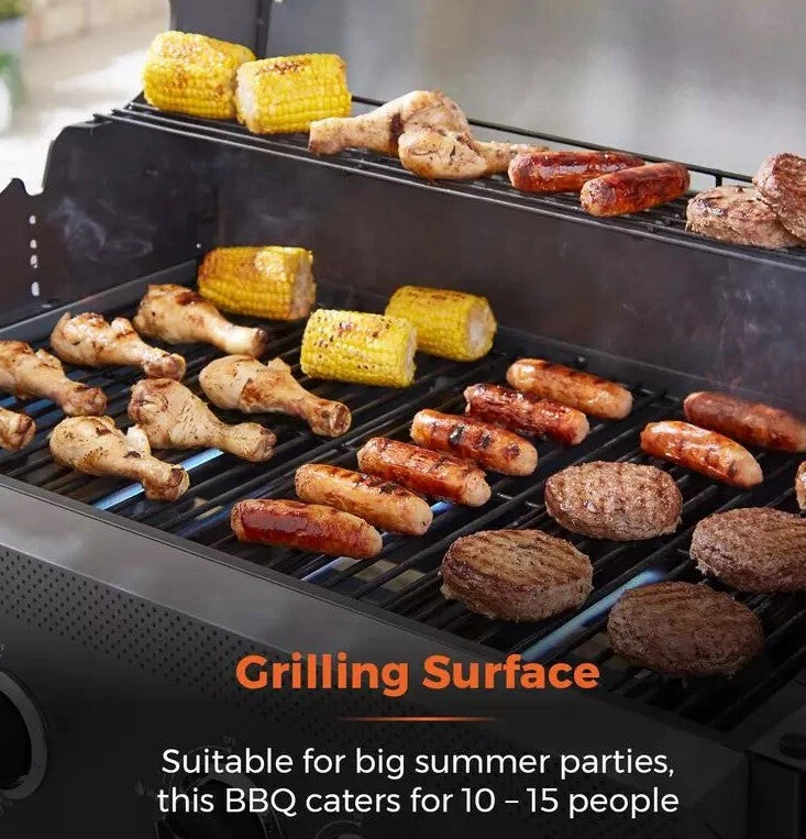 Tower T978501 Outdoor Barbecue/grill Cooking Station Gas Black 13000 W 3 Tower T978501 Outdoor Barbecue/grill Cooking Station Gas Black 13000 W - Image 3