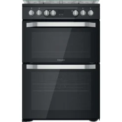 Hotpoint HDM67G9C2CB/UK Cooker Freestanding Cooker Gas Black A