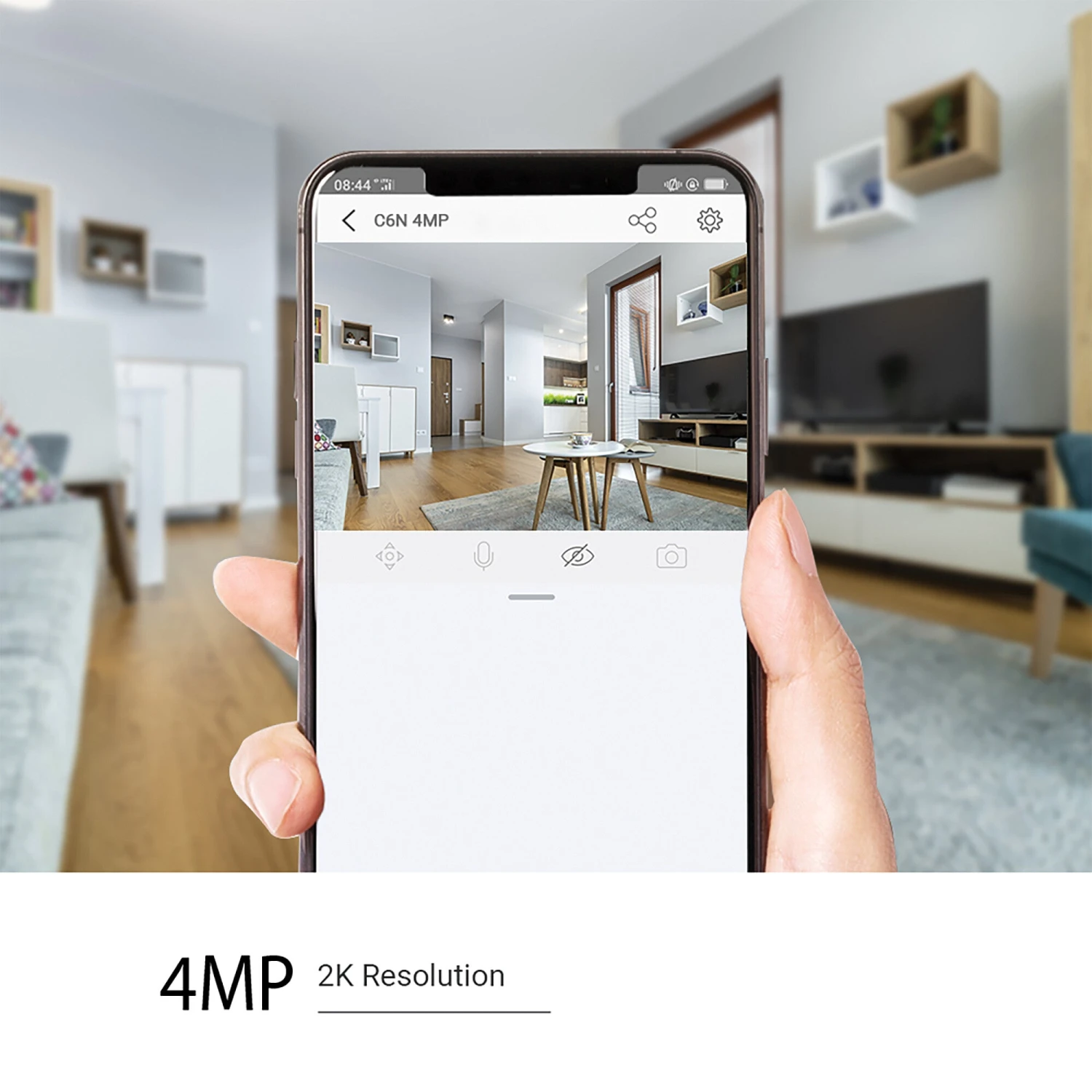 EZVIZ C6N 4MP Smart Indoor Smart Security PT Cam, With Motion Tracking - White 5 EZVIZ C6N 4MP Smart Indoor Smart Security PT Cam, With Motion Tracking - White - Image 5