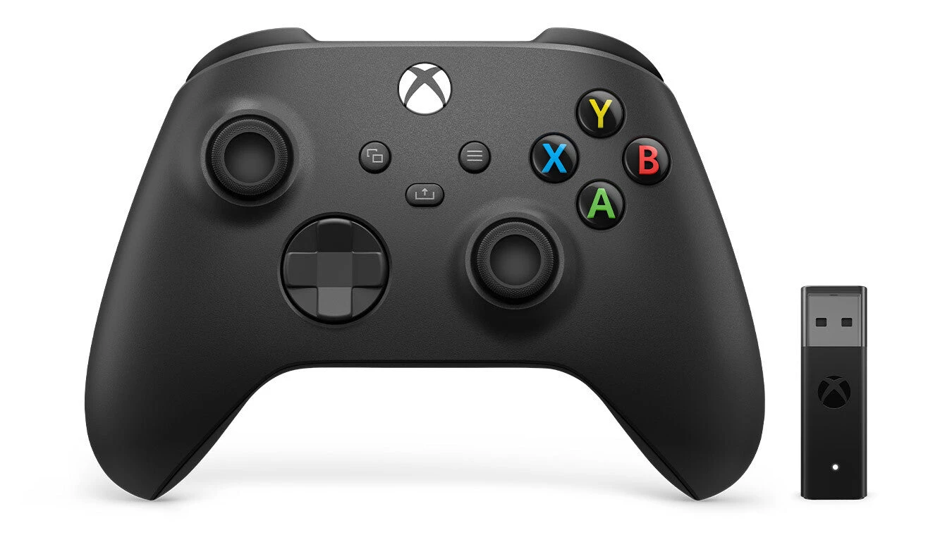 Microsoft Xbox Wireless Controller + Wireless Adapter For Windows 10 Black Gamepad PC, Xbox One, Xbox One S, Xbox One X, Xbox Series S, Xbox Series X 1 Microsoft Xbox Wireless Controller + Wireless Adapter For Windows 10 Black Gamepad PC, Xbox One, Xbox One S, Xbox One X, Xbox Series S, Xbox Series X