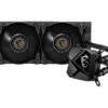 MSI MAG CORELIQUID P240 Liquid CPU Cooler '240mm Radiator, 2x 120mm PWM Fan, Compatible With Intel And AMD Platforms, Latest LGA 1700 Ready'