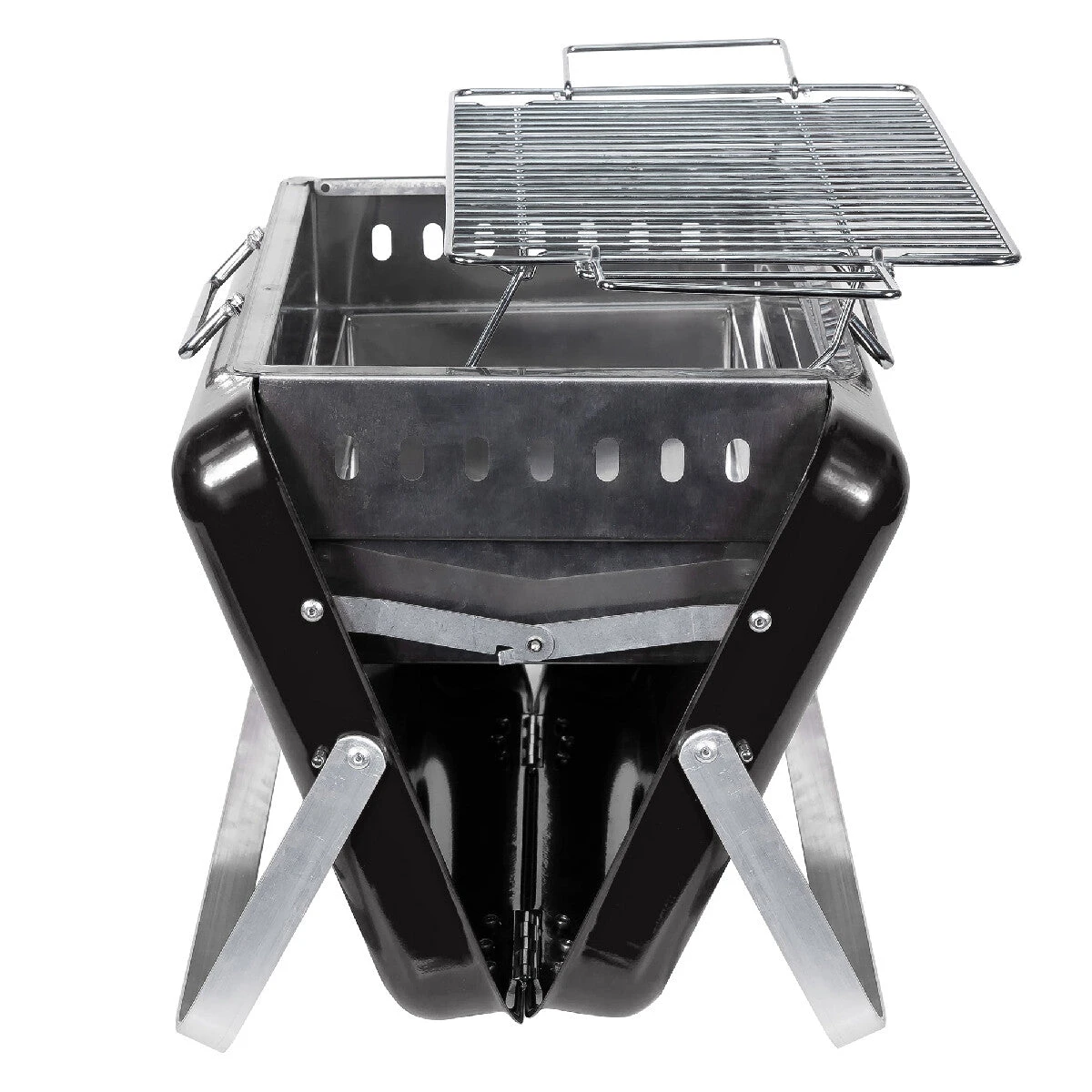 George Foreman GFPTBBQ1005B Portable Briefcase Charcoal BBQ - Black 2 George Foreman GFPTBBQ1005B Portable Briefcase Charcoal BBQ - Black - Image 2