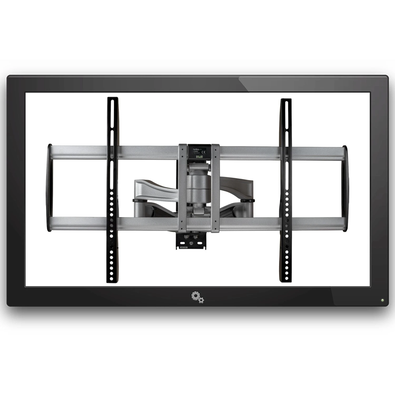 StarTech.com Full Motion TV Wall Mount - Heavy Duty Articulating TV Wall Mount Bracket For 32" To 75" (165lb/75kg) VESA Display - Universal Adjustable Tilt/Swivel Flat Screen Arm - Silver 8 StarTech.com Full Motion TV Wall Mount - Heavy Duty Articulating TV Wall Mount Bracket For 32" To 75" (165lb/75kg) VESA Display - Universal Adjustable Tilt/Swivel Flat Screen Arm - Silver - Image 8