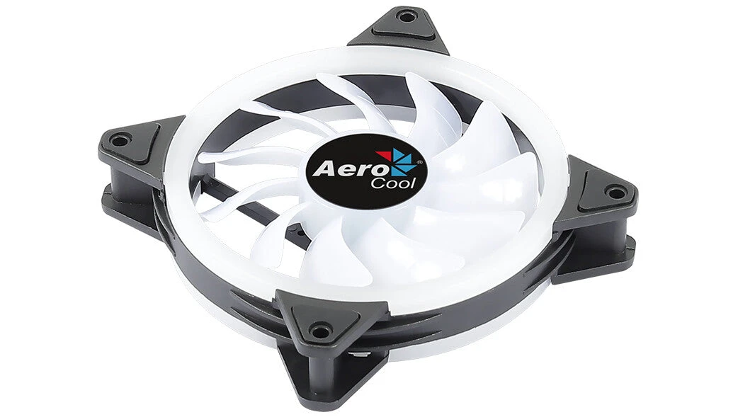 Aerocool DUO12 PC Fan 12cm ARGB LED Dual Ring Antivibration 6 Pins Black 7 Aerocool DUO12 PC Fan 12cm ARGB LED Dual Ring Antivibration 6 Pins Black - Image 7